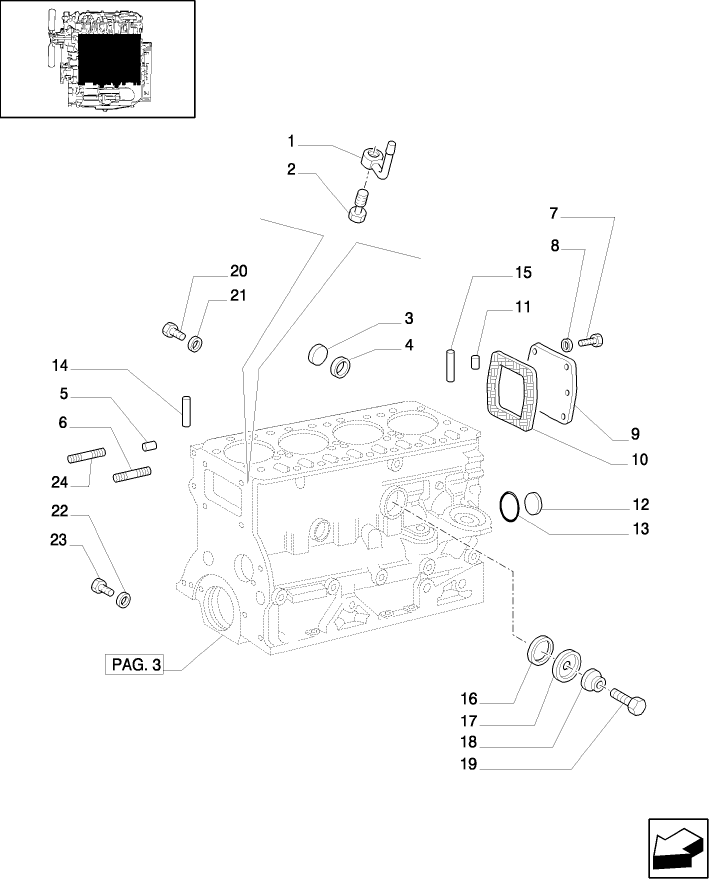 0.04.0(04) CYLINDER BLOCK & RELATED PARTS (TK76-M,TK85-M,TK95M)