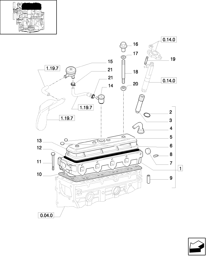 0.06.0(03) CYLINDER HEAD, INJECTOR SLEEVE & INTAKE VALVE GUIDE (TK76-M,TK85-M,TK95M)