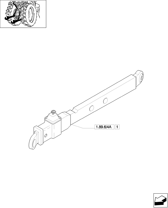 1.89.6/ 4(02) (VAR.907/1) TOOL CONNECTION WITH TELESCOPIC  ARMS (WITH ELECTRONIC LIFT) - 1211248