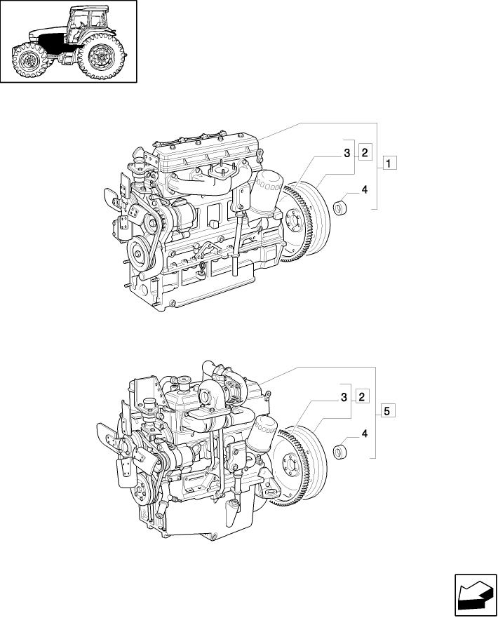 0.02.1/ 5 (VAR.123/1) EMISSIONIZED ENGINE - POWER SHUTTLE VERSION