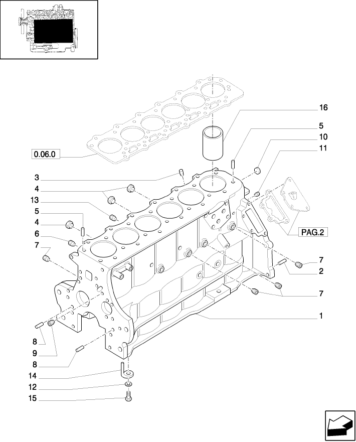 0.04.0(01) CYLINDER BLOCK & RELATED PARTS