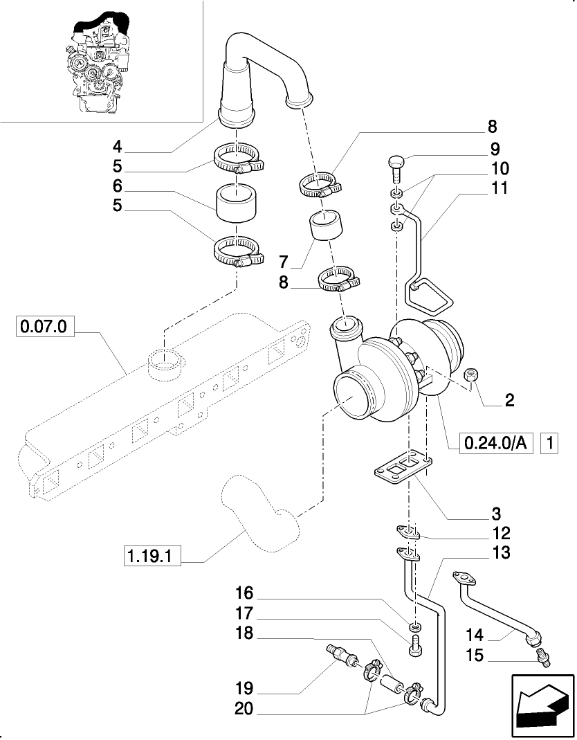 0.24.0 TURBOCHARGER & RELATED PARTS