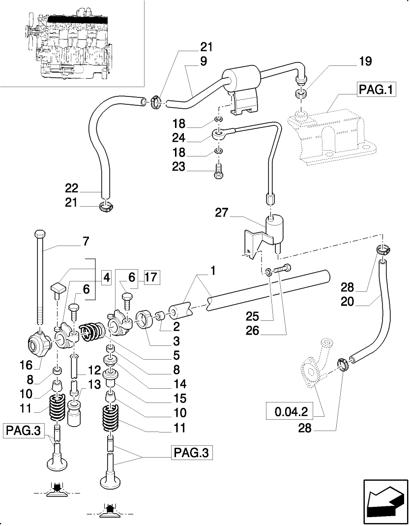 0.06.0(02) CYLINDER HEAD, ROCKER ARM, VALVES & RELATED PARTS - C4906