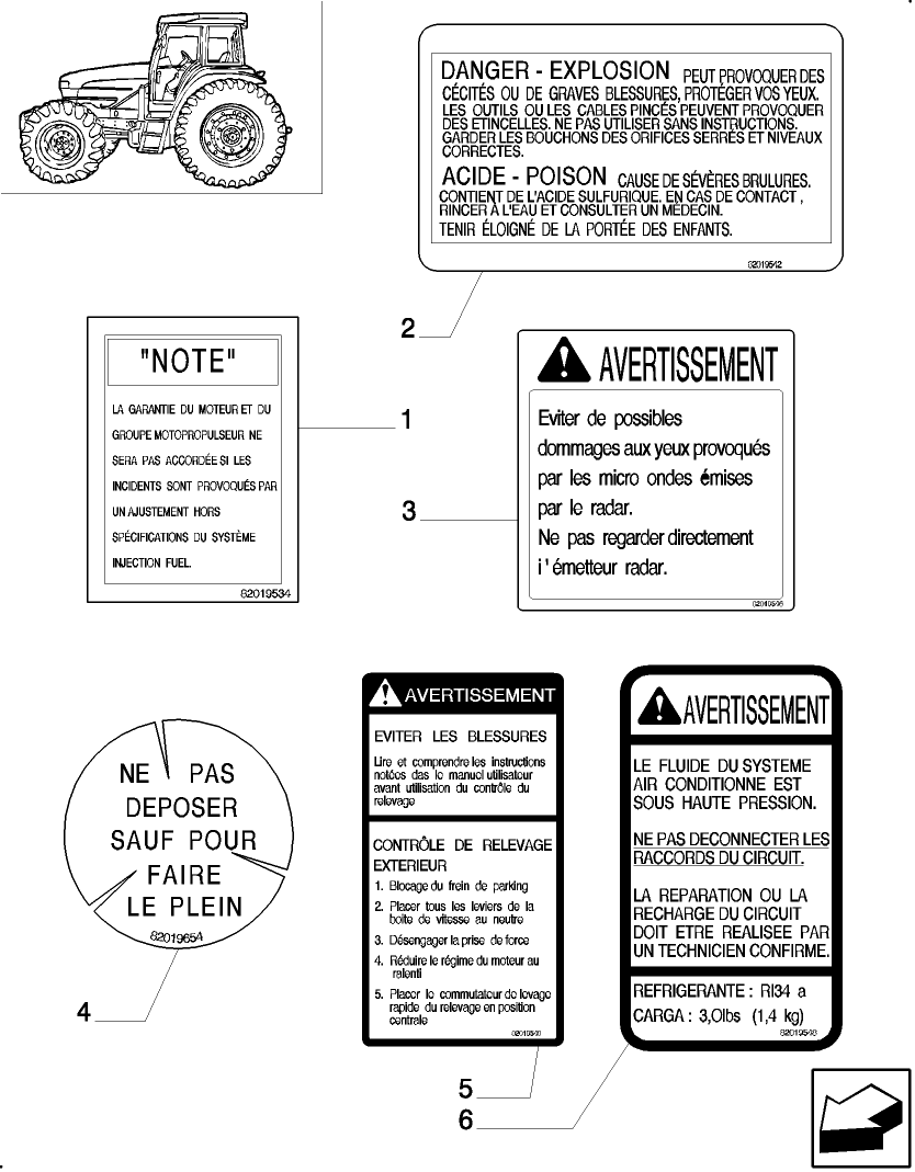 982(02) FRENCH DECAL KIT - NORTH AMERICA VERSION