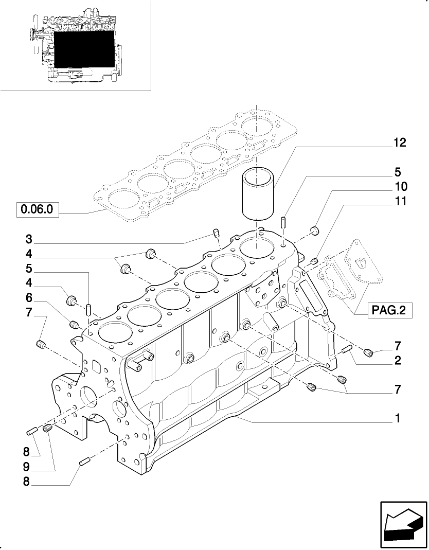 0.04.0(01) CYLINDER BLOCK & RELATED PARTS