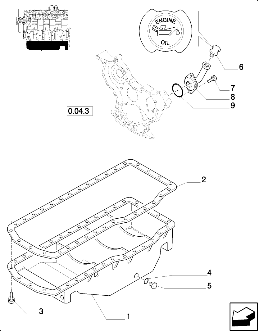 0.04.2 OIL SUMP & RELATED PARTS