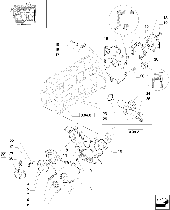0.04.3 ENGINE COVERS & GASKETS