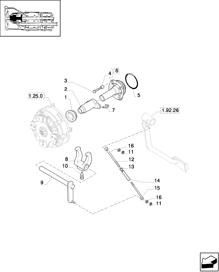 1.26.2 CLUTCH-LEVERS AND TIEROD