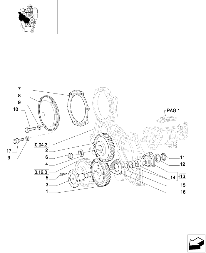 0.14.0(02) FUEL INJECTION PUMP DRIVE GEARS