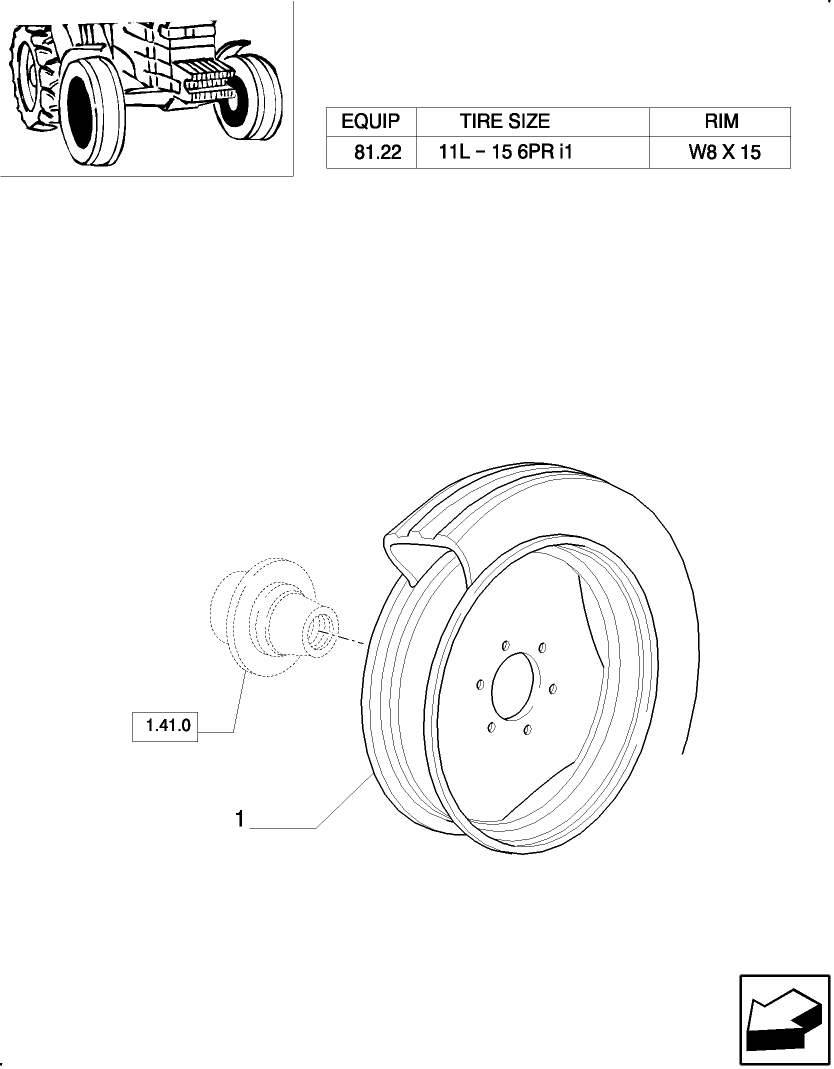 81.00 FRONT WHEELS