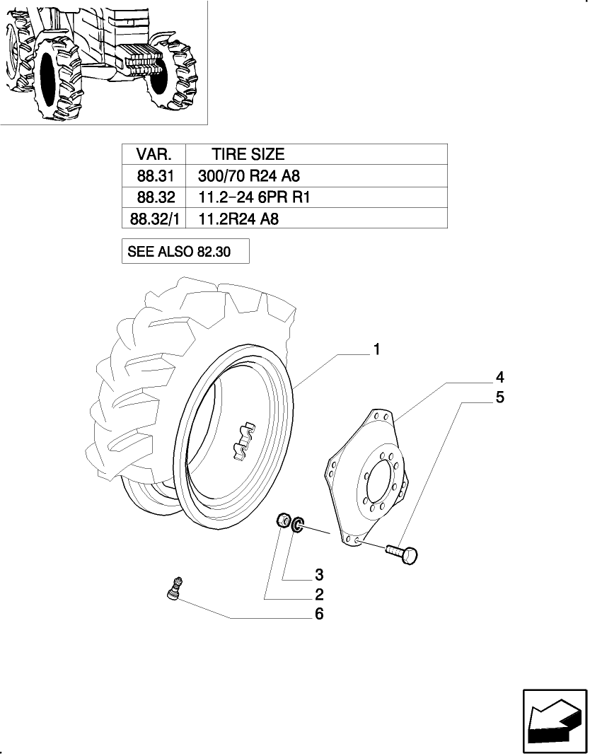 88.31 RIM W8-24 (FRONT WHEELS)