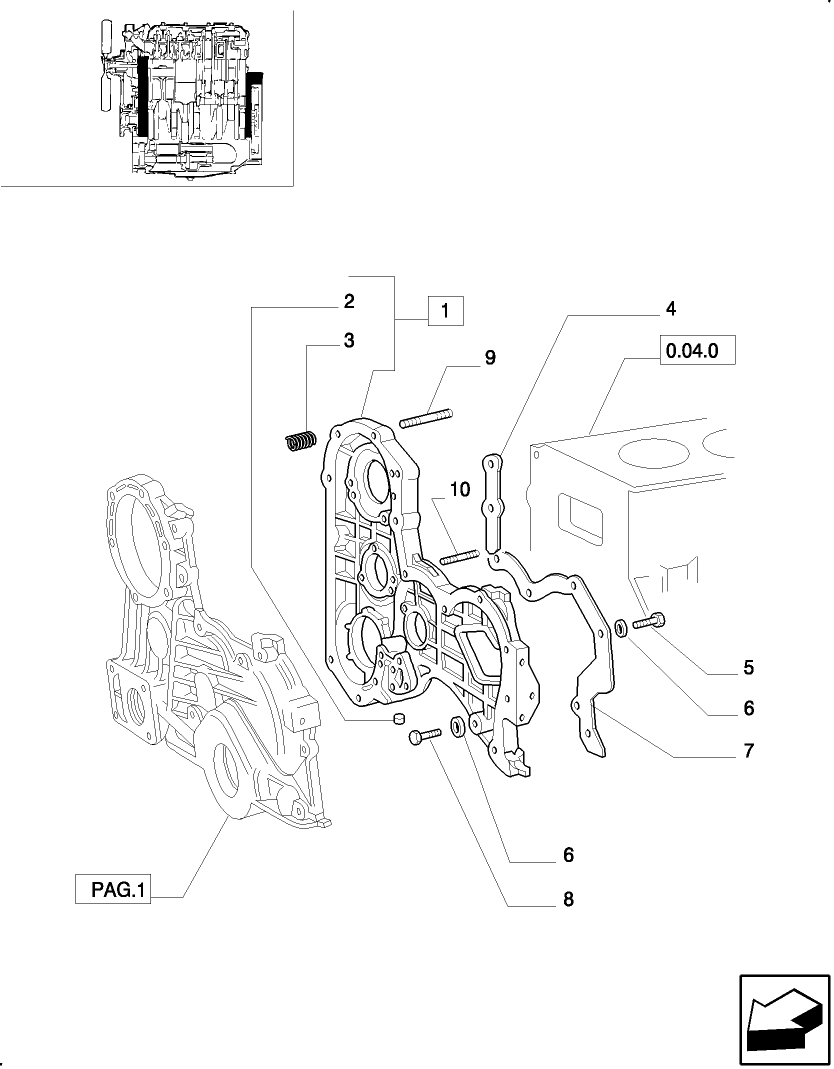 0.04.3(02) ENGINE COVERS & GASKETS