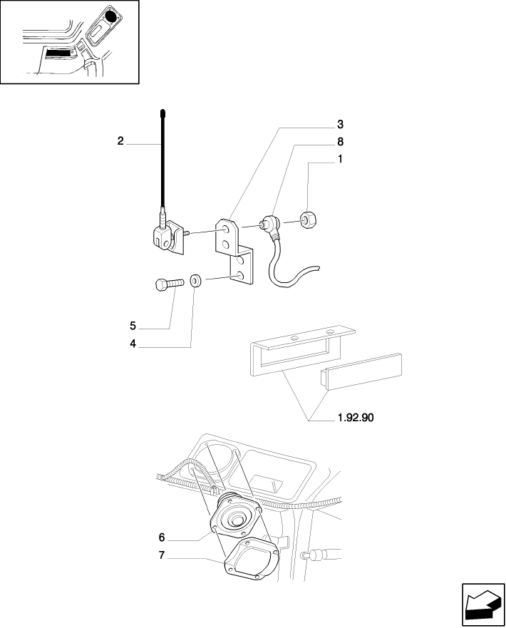 1.92.761 (VAR.777) RADIO ANTENNA & SPEAKERS