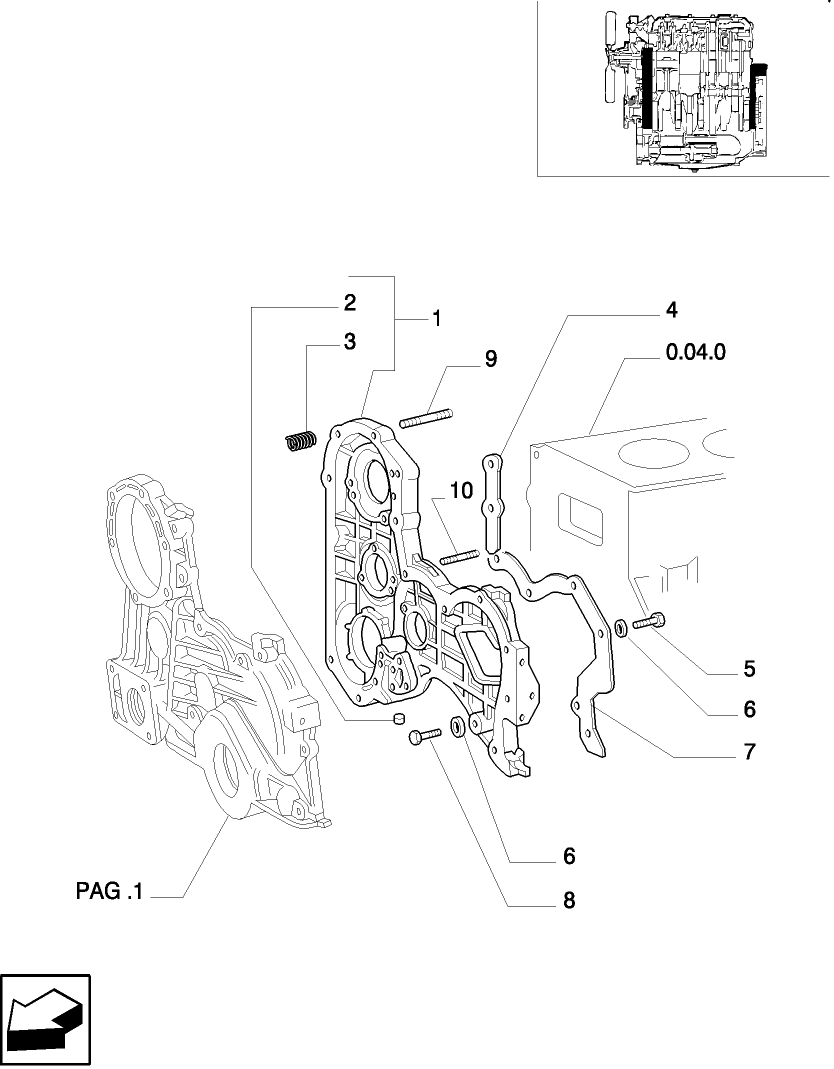 0.04.3(02) ENGINE COVERS & GASKETS