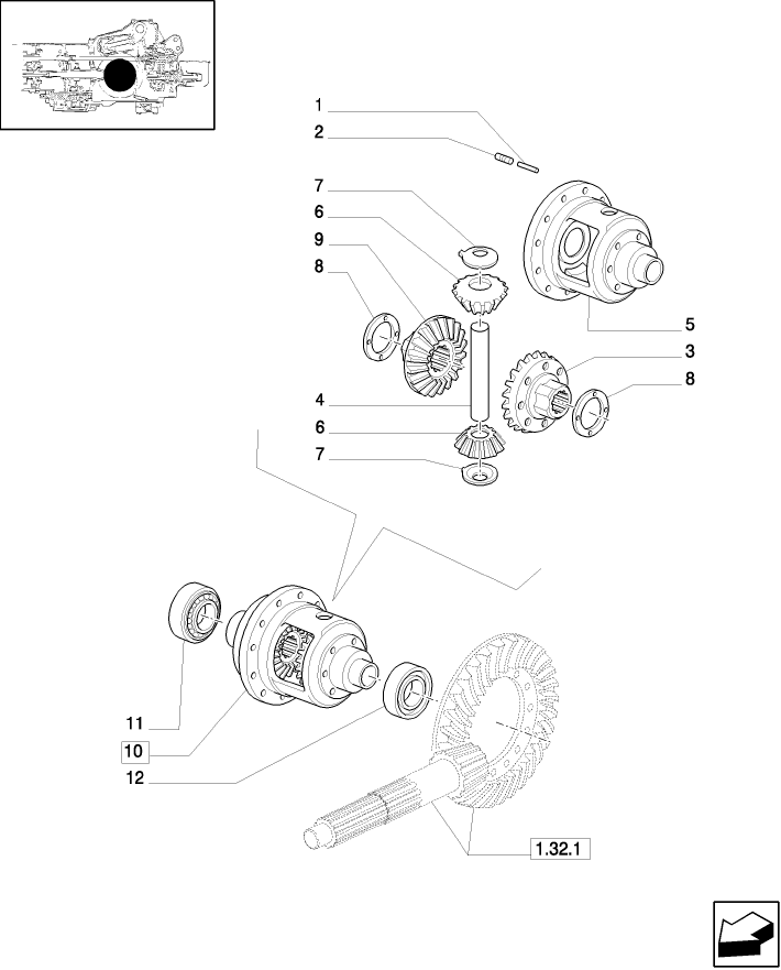 1.32.4(01) DIFFERENTIAL GEARS - C5489
