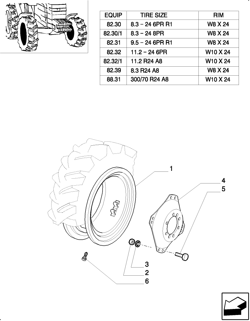 82.00(02) DRIVING WHEELS(4WD)