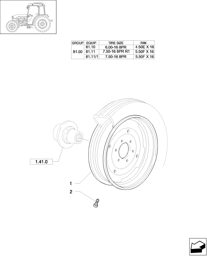 81.00(01) DRIVE WHEEL RIM (2WD)