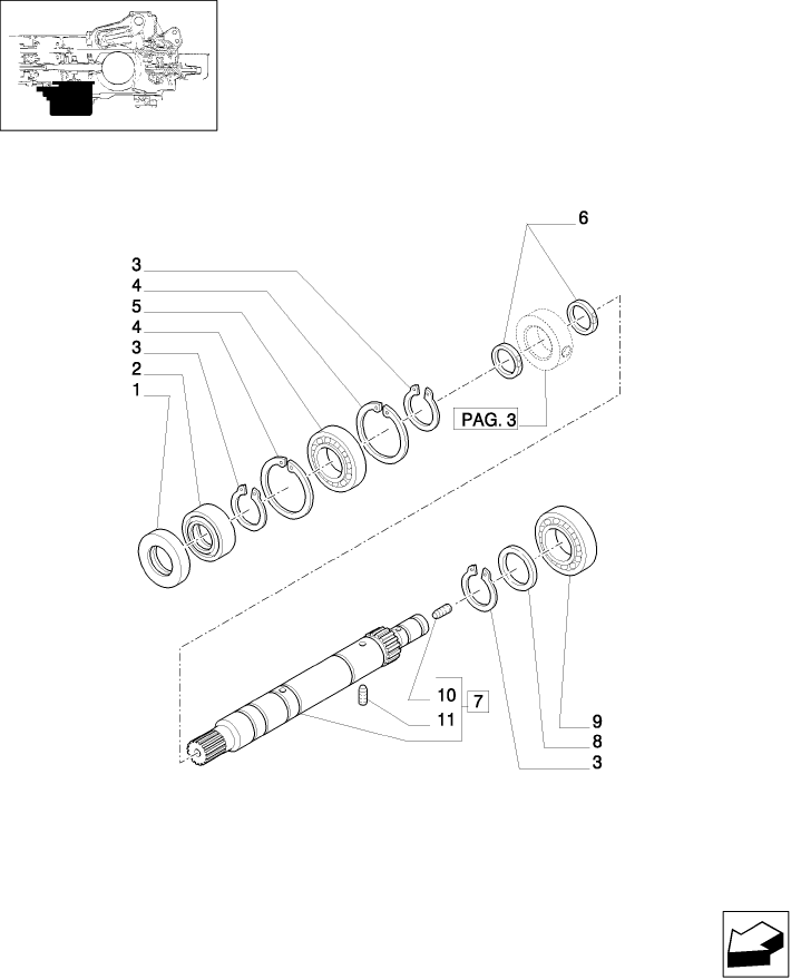 1.33.1/01(01) 4WD ELECTROHYDRAULIC COUPLING - DRIVE SHAFT