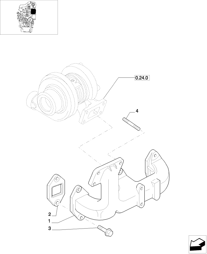 0.07.6/01 EXHAUST MANIFOLD