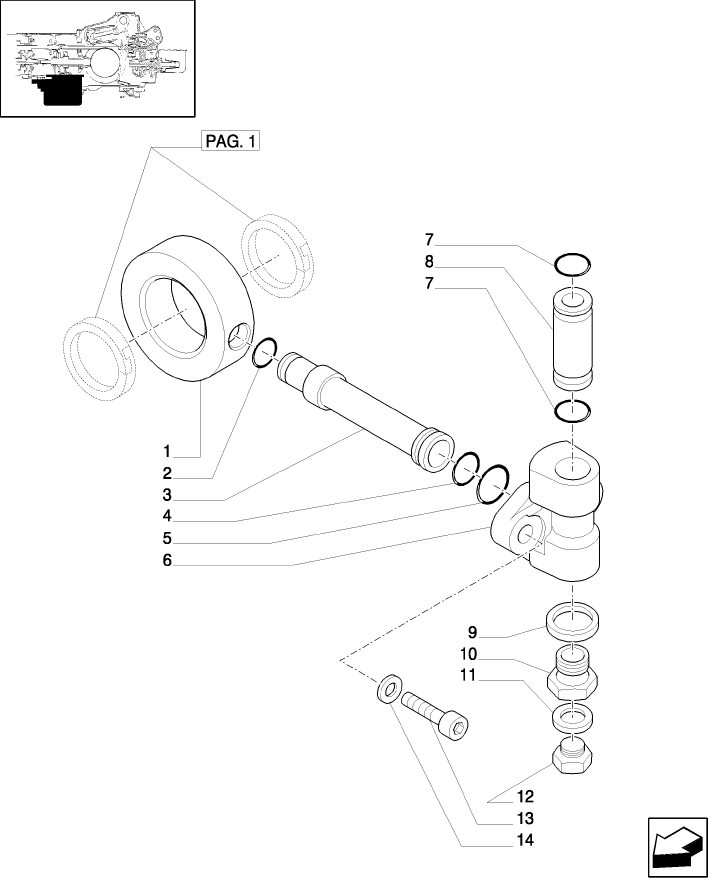 1.33.1(03) TRANSMISSION GEARS - 4WD, DELIVERY UNION.