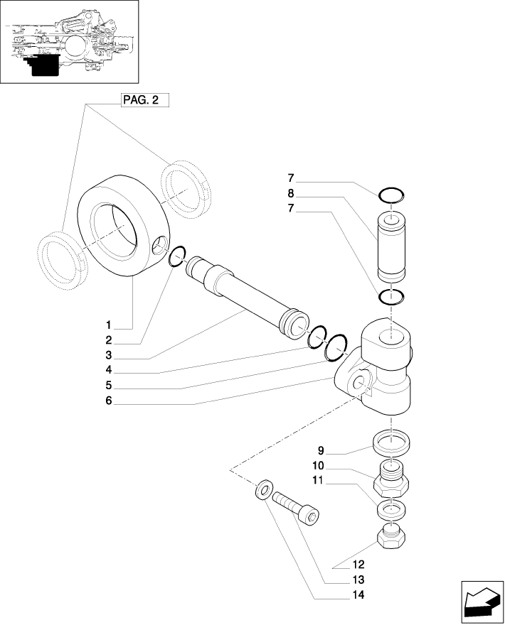 1.33.1/02(03) (VAR.172-307) 4WD ELECTRO-HYDRAULIC COUPLING - DELIVERY MANIFOLD PTO
