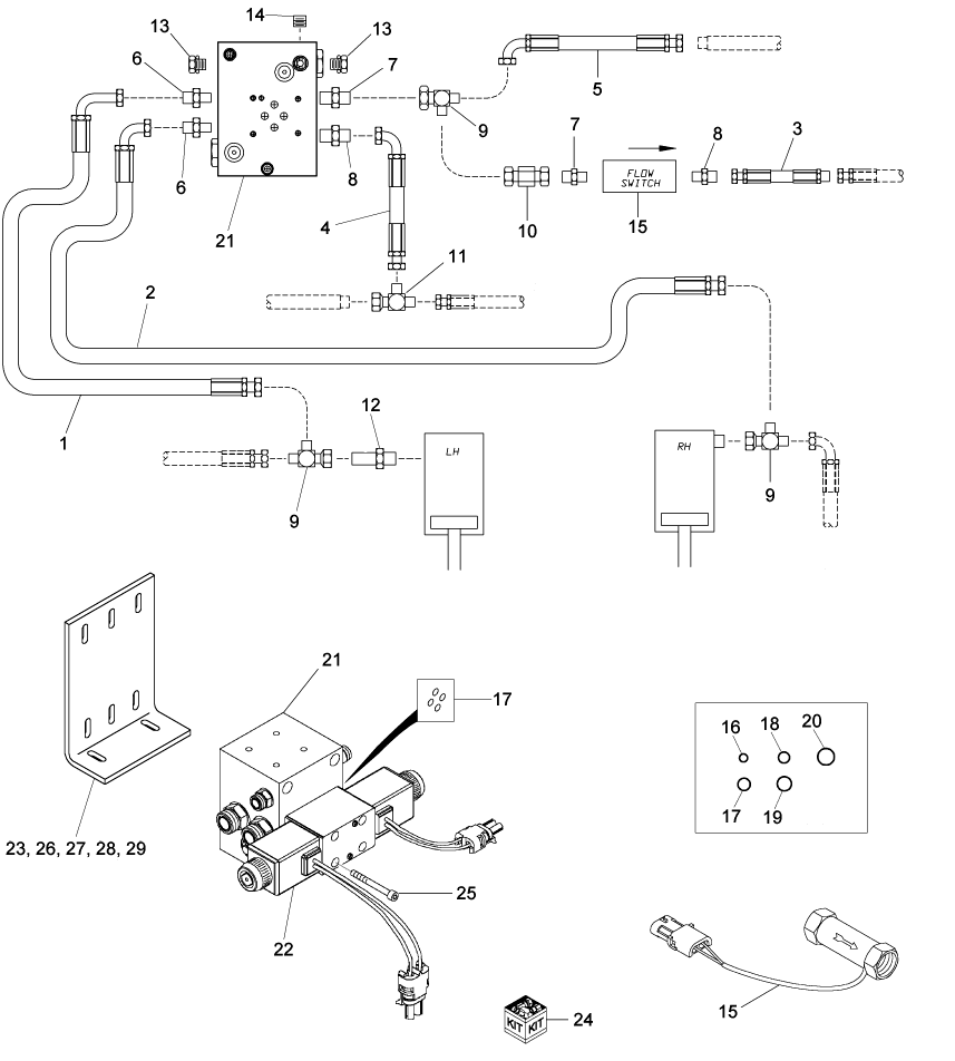 02-01 CASE IH - SPX 4260C/4410 SPRAYERS - HYDRAULIC KIT