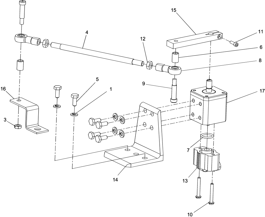 08-02 JOHN DEERE - 9XX0 4WD TRACTOR - STEERING SENSOR LINKAGE