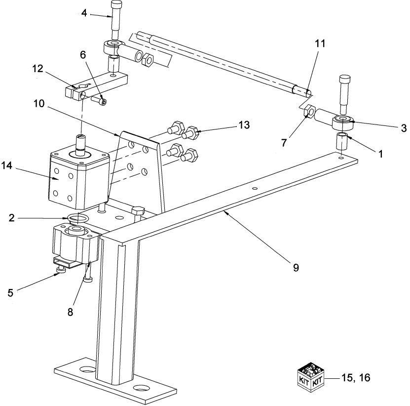 03-03 CASE IH - STX 275 - 500 TRACTOR - STEERING SENSOR LINKAGE