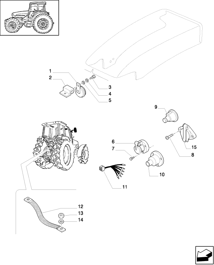 1.75.1 ELECTRIC SYSTEM, HORN & HORN MOUNTING