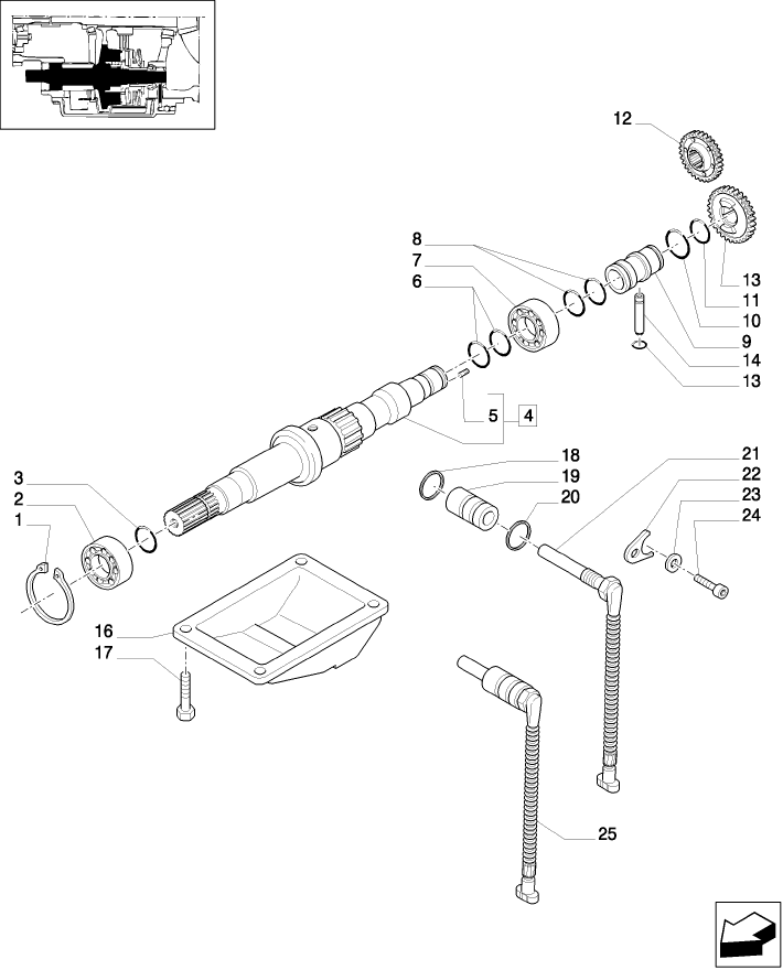 1.33.3/03 (VAR.161) 4WD STRENGTHENED WHEEL AXLE WITH TOOTH ENGAGEMENT - DRIVING GEAR