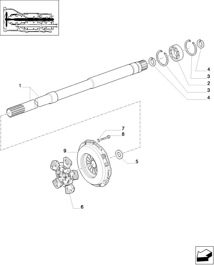 1.25.3/01(01) (VAR.110-120-300-300/1) TRANSMISSION 12X12 - CLUTCH, PTO.