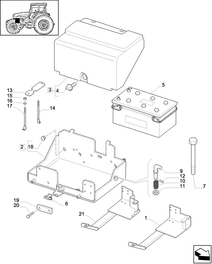 1.74.2(01A) BATTERY, COVERS AND RELATED SUPPORTS - D5335 - C5506