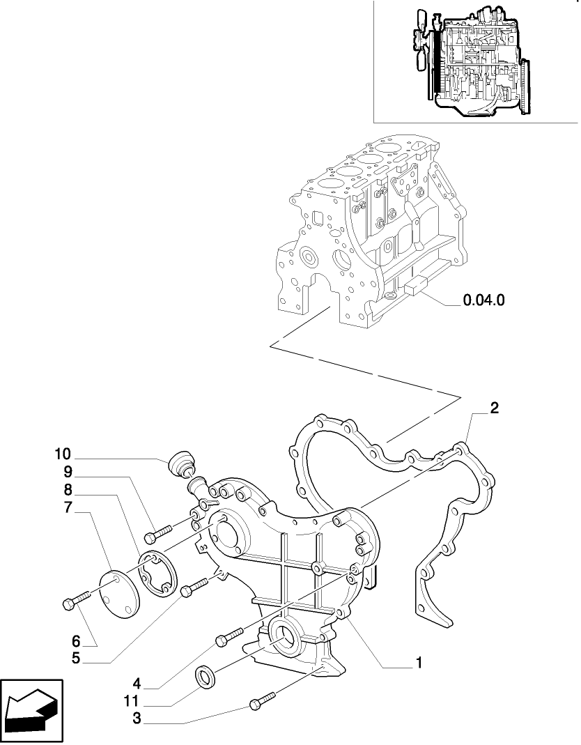 0.04.3(02) ENGINE COVERS & GASKETS