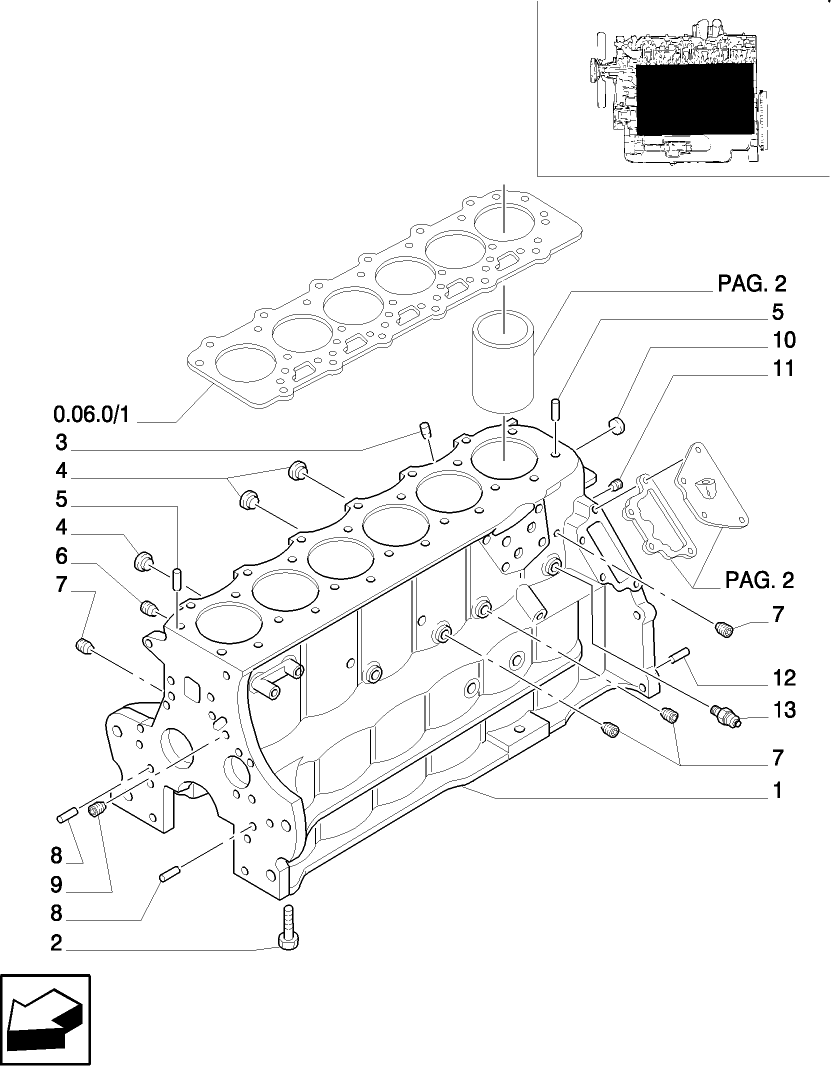 0.04.0/ 1(01) CRANKCASE AND CYLINDERS