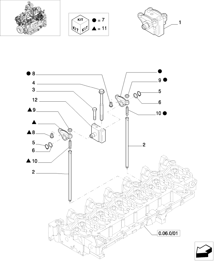 0.06.6/01 ROCKER SHAFT