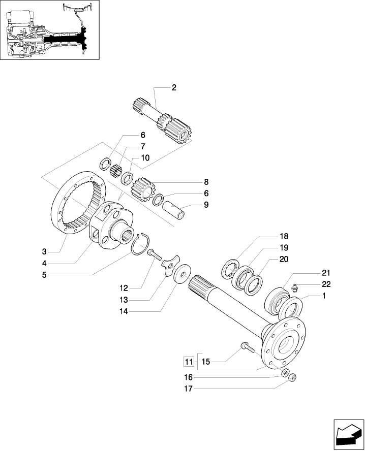 1.48.1(02) FINAL DRIVE, GEARS AND SHAFTS