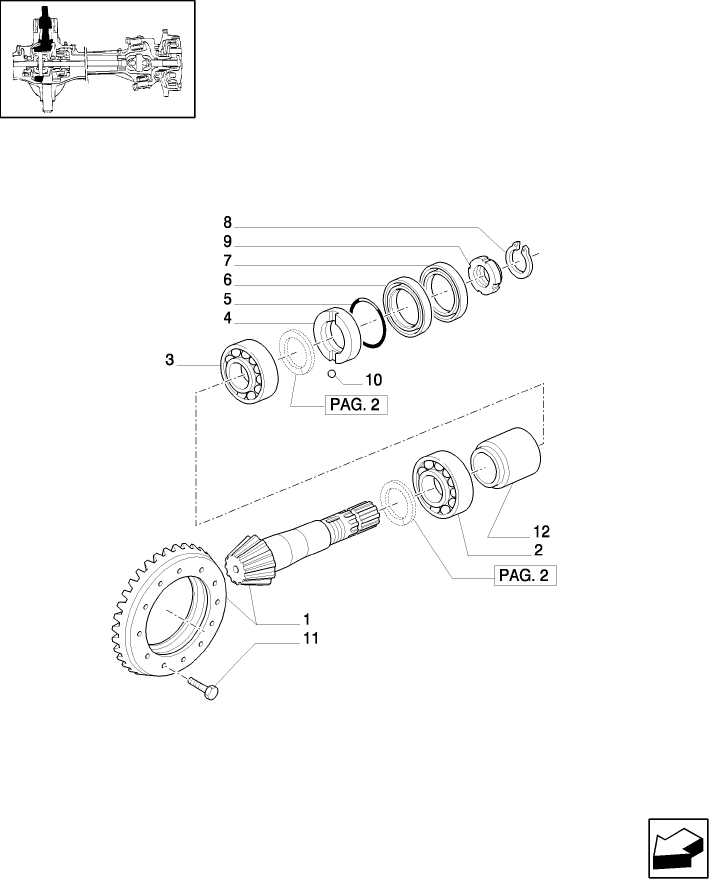1.40.0/06(01) 4WD FRONT AXLE - BEVEL GEAR PAIR