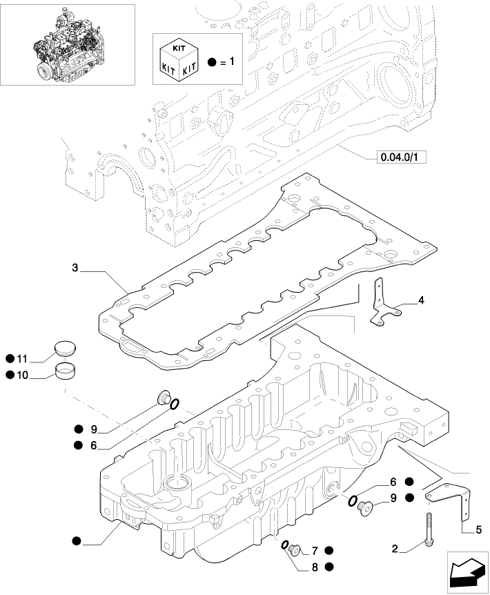 0.04.2/01 ENGINE OIL SUMP