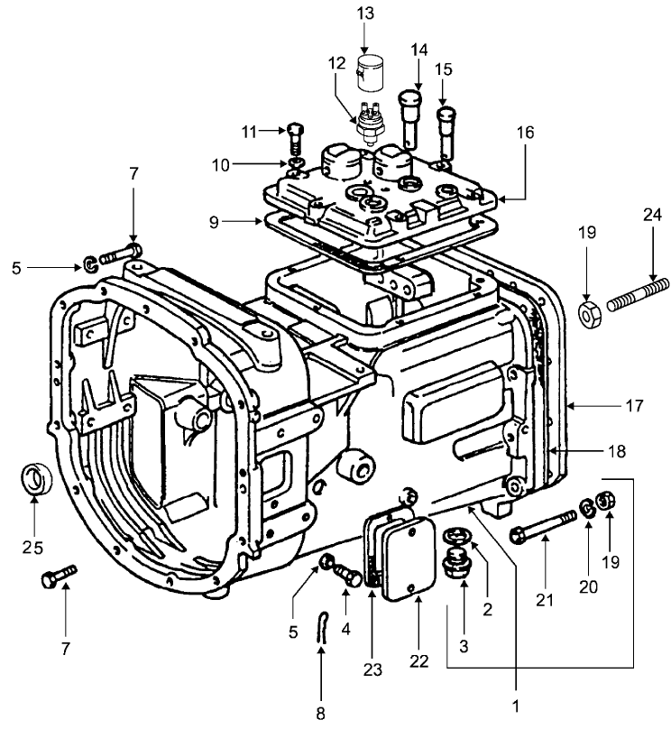 07A01 TRANSMISSION CASE AND RELATED PARTS