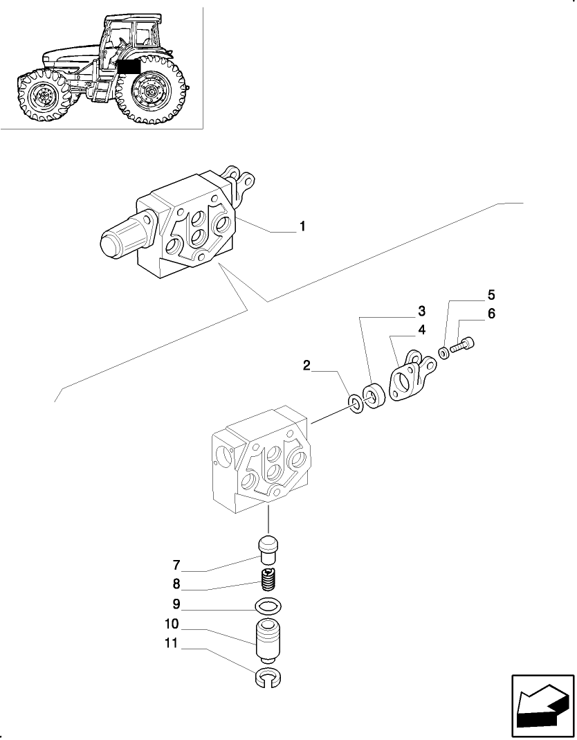 5152878(01) WITH FLOAT AND DETENT - CONTROL VALVE PARTS