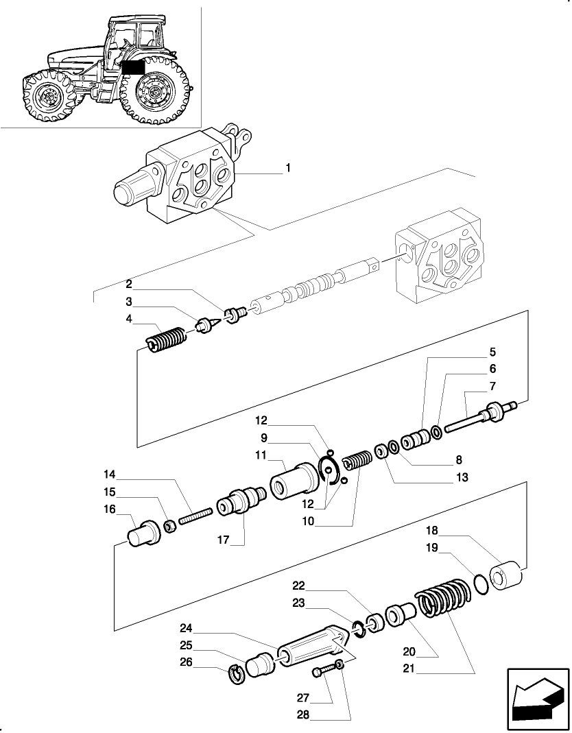 5152878(02) WITH FLOAT AND DETENT - CONTROL VALVE PARTS