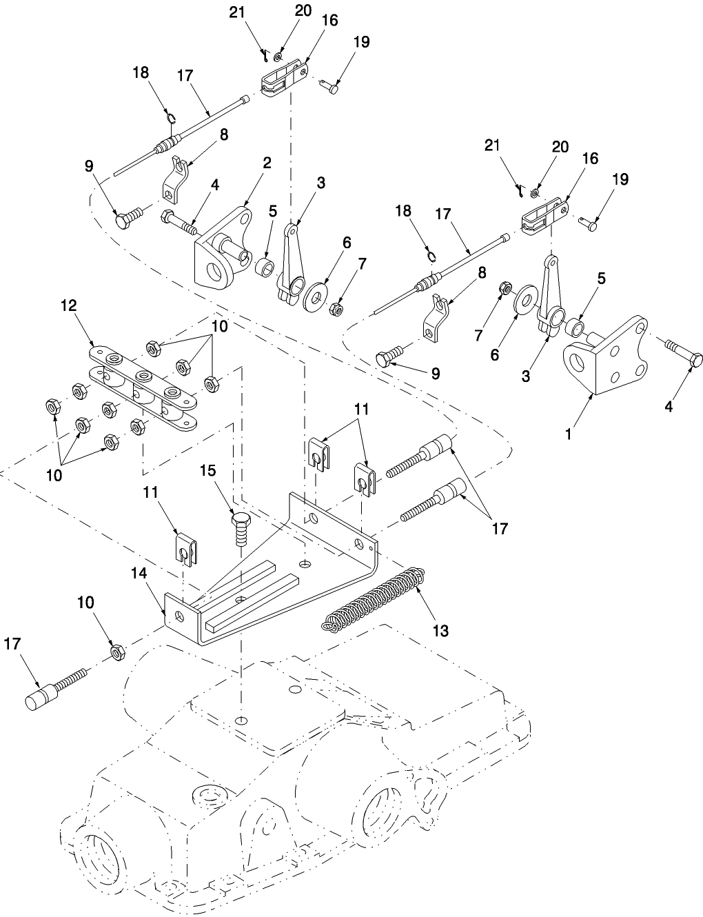 02B02 PARKING BRAKE CABLE & RELATED PARTS