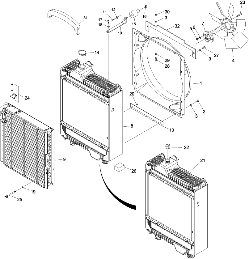 08A01 RADIATOR & FAN