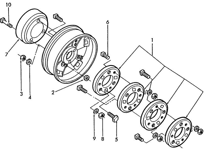 01D02 REAR WHEEL WEIGHTS - TW5, TW15, TW25, TW35, 8530 THRU 8830