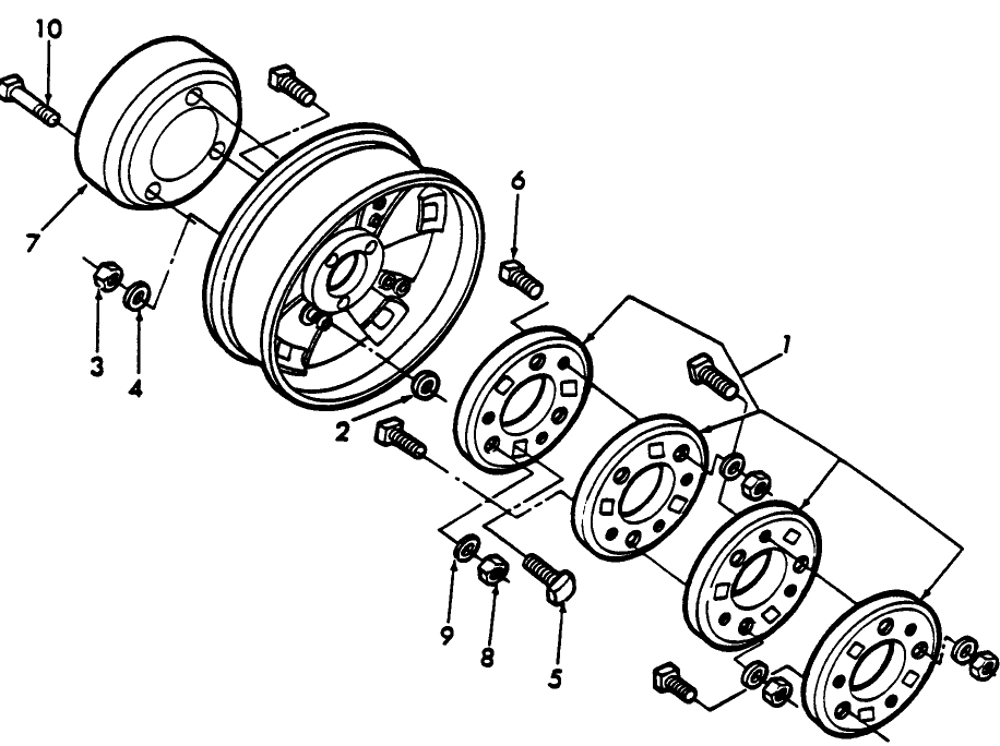 01C04 REAR WHEEL WEIGHTS - 8700, 9700, TW10, TW20, TW30