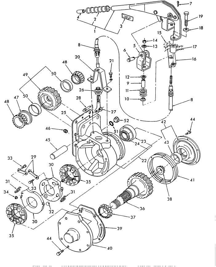 02E02 TRANSMISSION HANDBRAKE - TW35 (83/4-85)