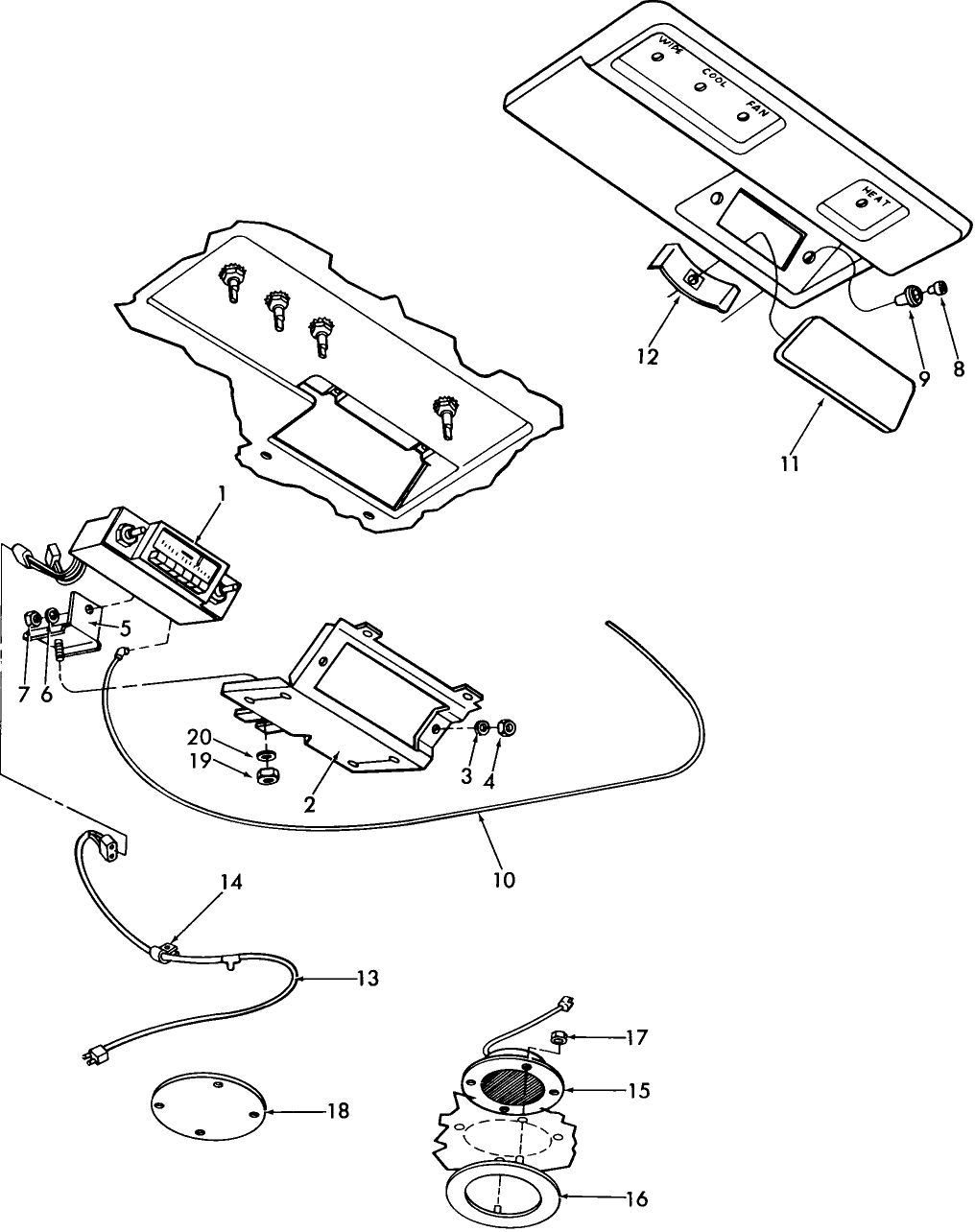 17E01 RADIO & RELATED PARTS (CAB MOUNTED) (81/10-85)