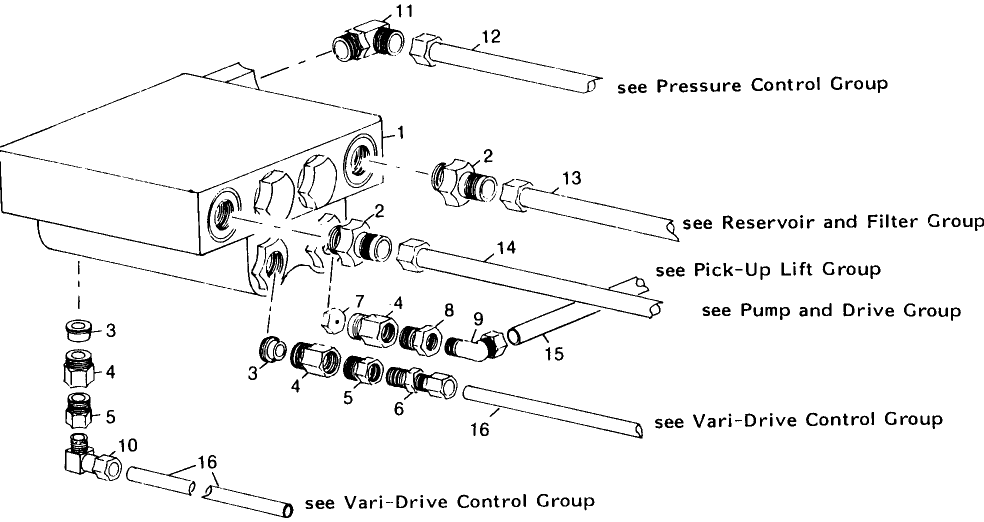 025 HYDRAULIC CONTROL VALVE & LINES