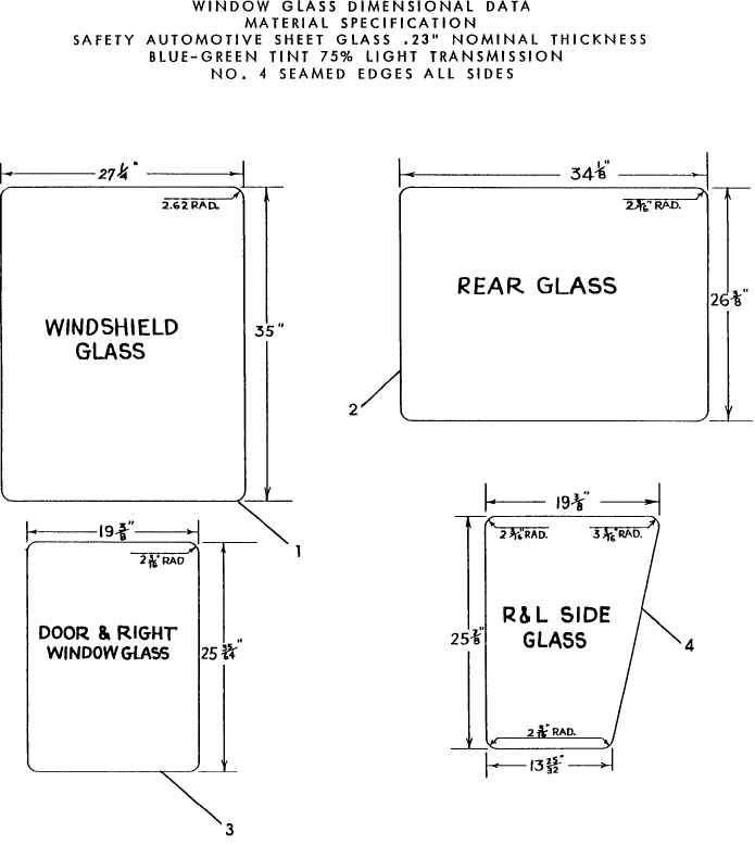 008 CAB, WINDOW GLASS