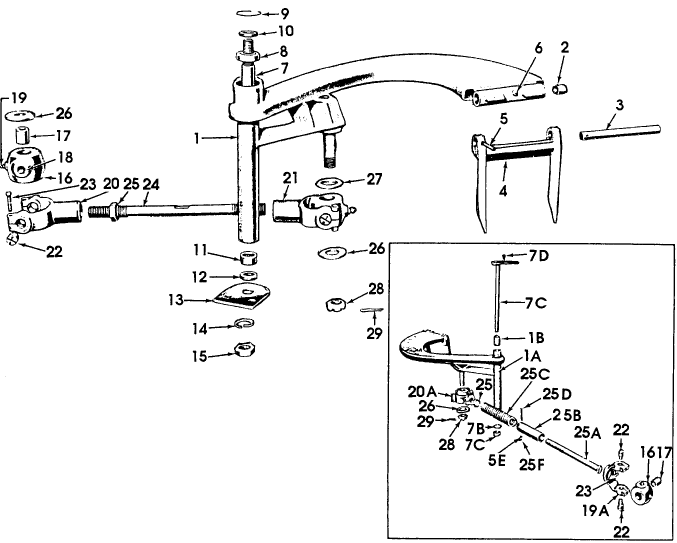 006 SWEEP ARM, YOKE & FORK PARTS
